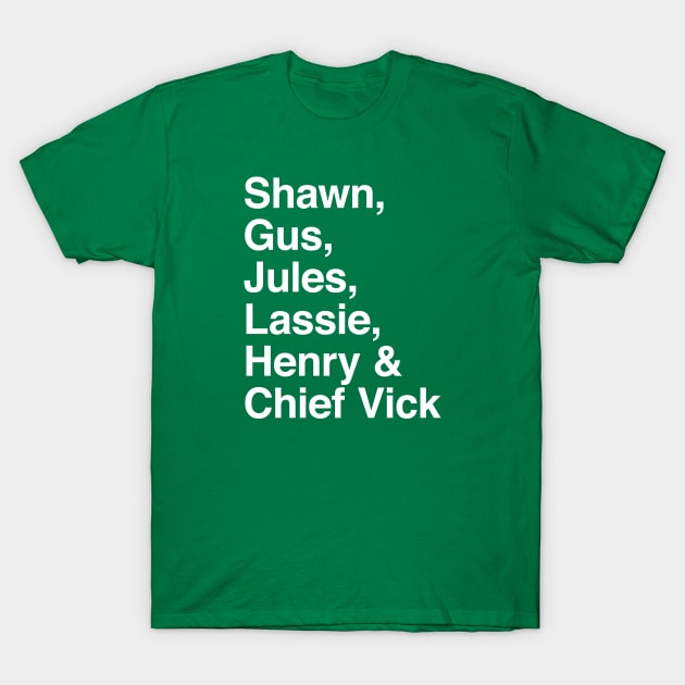 Psych T-Shirt by cats_foods_tvshows